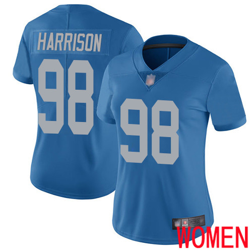Detroit Lions Limited Blue Women Damon Harrison Alternate Jersey NFL Football #98 Vapor Untouchable